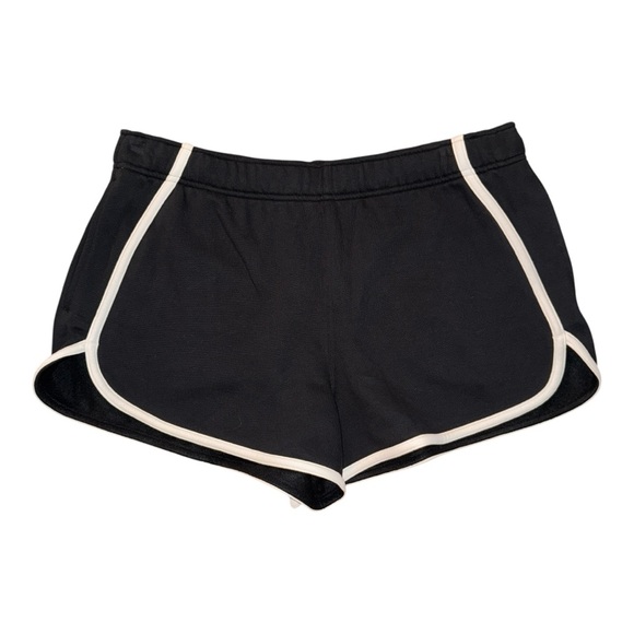 lululemon athletica Pants - Lululemon Scuba MR Oversized Short 3" *Trim, Black Light Ivory Size XL 12 14